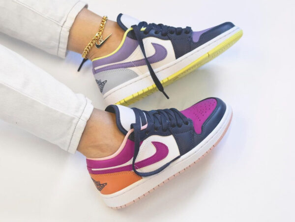 Giày Nike Air Jordan 1 Low 'Mismatched Purple Magenta' DJ4342-400 - Ảnh 6