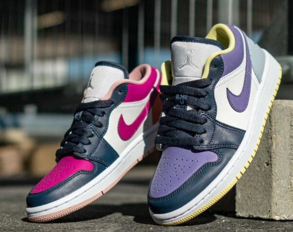 Giày Nike Air Jordan 1 Low 'Mismatched Purple Magenta' DJ4342-400 - Ảnh 7