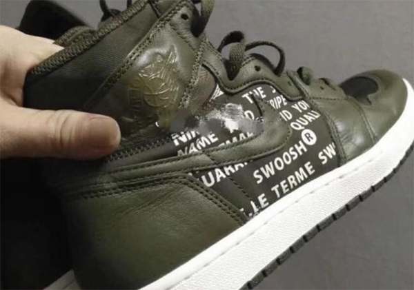 Giày Nike Air Jordan 1 High OG 'Olive Canvas' 555088-300 - Ảnh 5