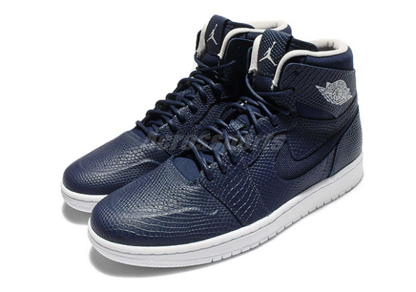 Giày Nike Air Jordan 1 High Nouveau 'Navy Snake' 819176-407 - Ảnh 6