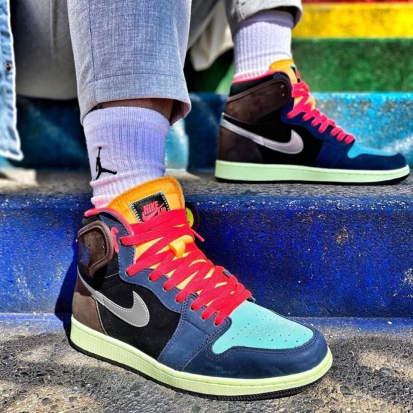 Giày Nike Air Jordan 1 Retro High 'Tokyo Bio Hack' 555088-201 - Ảnh 2