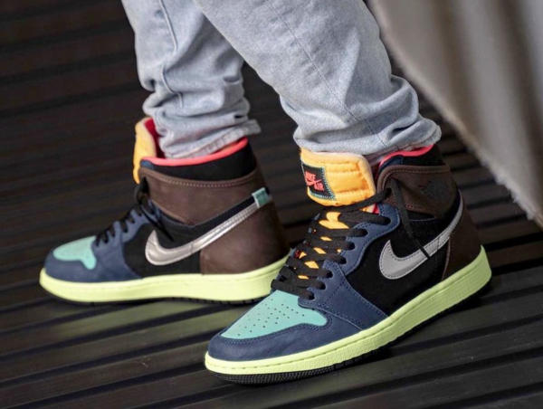 Giày Nike Air Jordan 1 Retro High 'Tokyo Bio Hack' 555088-201 - Ảnh 6