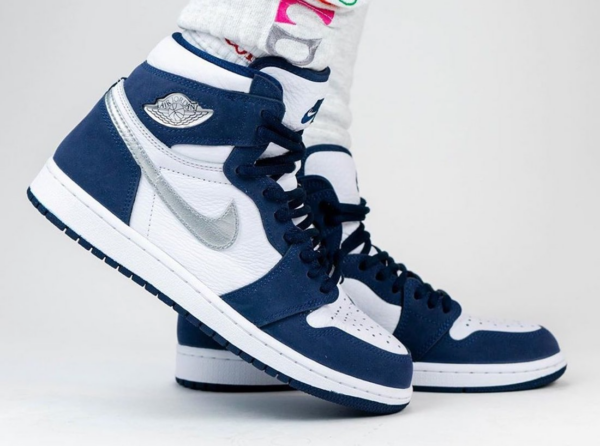 Giày Nike Air Jordan 1 Retro High co.JP 'Midnight Navy' 2020 DC1788-100 - Ảnh 4