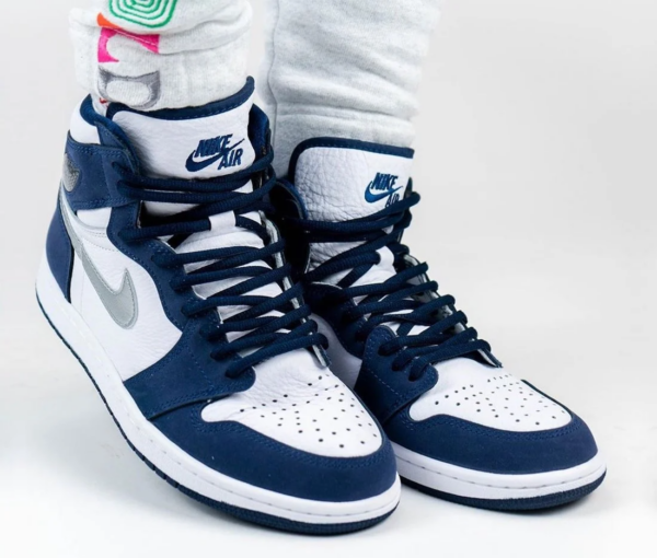 Giày Nike Air Jordan 1 Retro High co.JP 'Midnight Navy' 2020 DC1788-100 - Ảnh 3