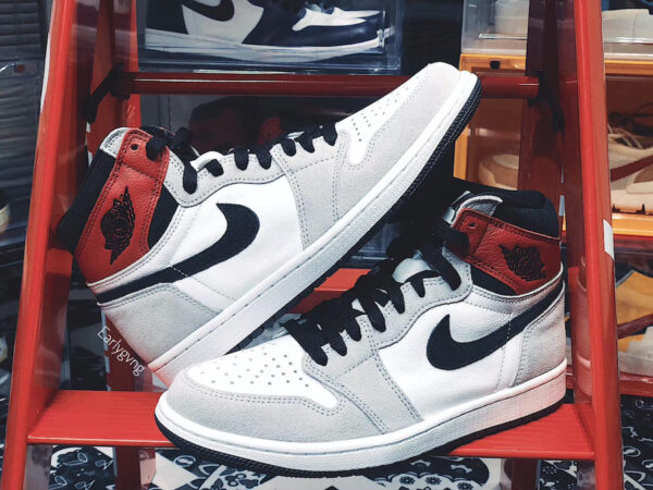 Giày Nike Air Jordan 1 Retro High OG 'Light Smoke Grey' 555088-126 - Ảnh 8
