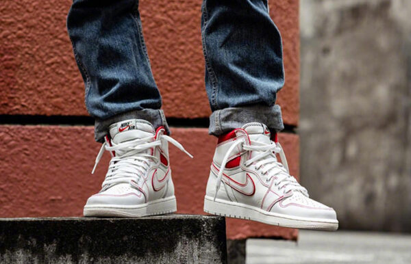 Giày Nike Air Jordan 1 Retro High 'Phantom Gym Red' 555088-160 - Ảnh 2