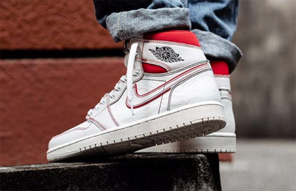 Giày Nike Air Jordan 1 Retro High 'Phantom Gym Red' 555088-160 - Ảnh 4