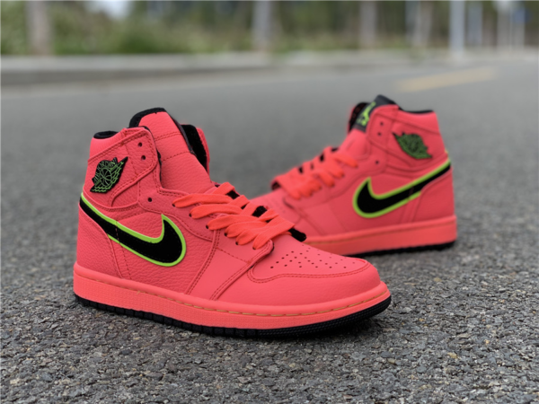 Giày Nike Air Jordan 1 High Premium 'Hot Punch' AQ9131- 600 - Ảnh 9