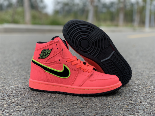Giày Nike Air Jordan 1 High Premium 'Hot Punch' AQ9131- 600 - Ảnh 10