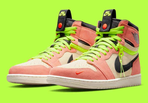Giày Nike Air Jordan 1 High Switch 'Pink Volt' CW6576-800 - Ảnh 10
