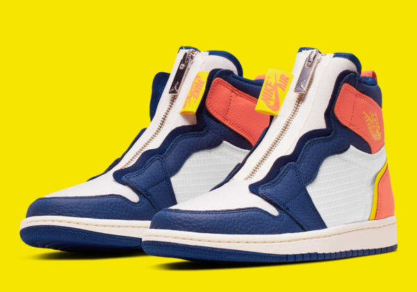 Giày Nike Air Jordan 1 High Zip 'Blue Void Citron' AQ3742-100 - Ảnh 5