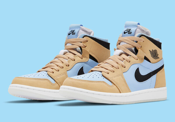 Giày Wmns Air Jordan 1 High Zoom Comfort High 'Psychic Blue Sesame' CT0979-400 - Ảnh 8