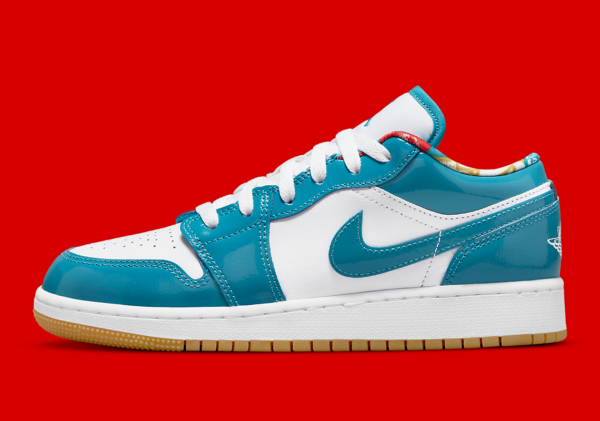 Giày Nike Air Jordan 1 Low SE GS 'Barcelona' DM0589-400 - Ảnh 5