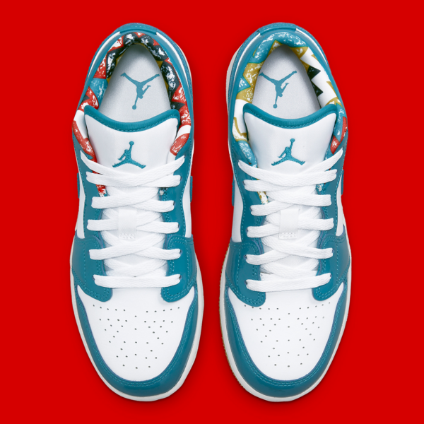 Giày Nike Air Jordan 1 Low SE GS 'Barcelona' DM0589-400 - Ảnh 3