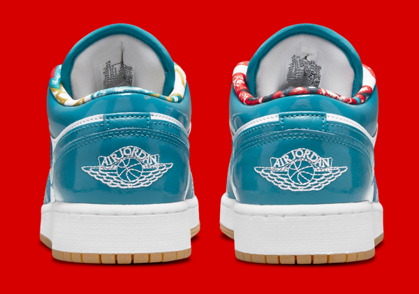 Giày Nike Air Jordan 1 Low SE GS 'Barcelona' DM0589-400 - Ảnh 8
