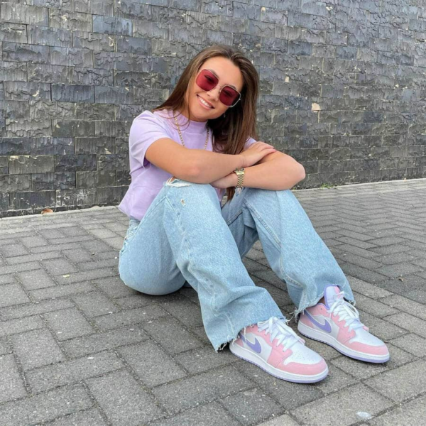 Giày Nike Air Jordan 1 Low SE GS 'Arctic Punch' CV9844-600 - Ảnh 4