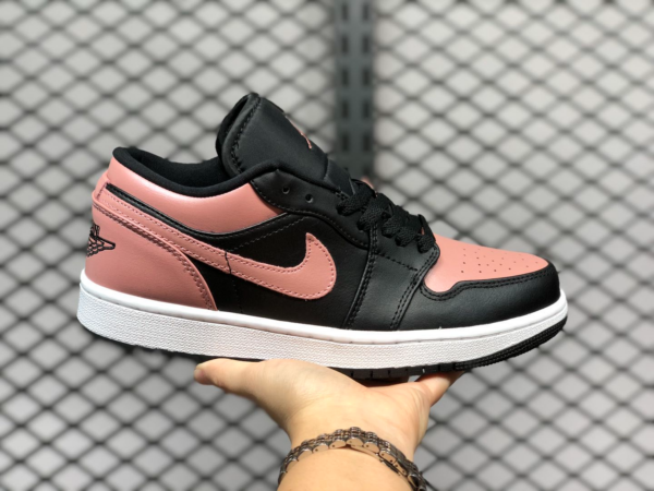 Giày Nike Air Jordan 1 Low GS 'Crimson Tint' 553560-034 - Ảnh 8