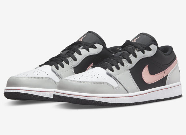 Giày Nike Air Jordan 1 Low 'Black Grey Fog Bleached Coral' 553558-062 - Ảnh 5
