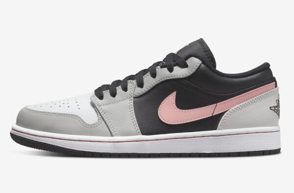 Giày Nike Air Jordan 1 Low 'Black Grey Fog Bleached Coral' 553558-062 - Ảnh 6