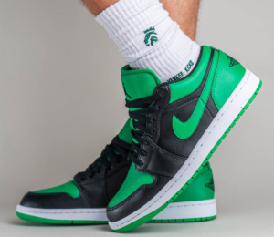 Giay Nike Air Jordan 1 Low 'Lucky Green' 553558-065