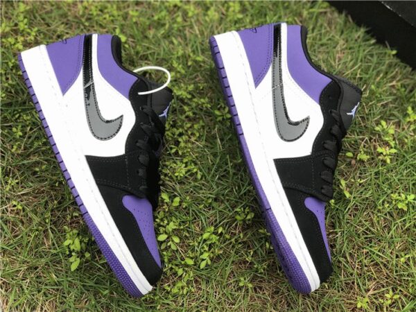 Giày Nike Air Jordan 1 Low Court Purple GS 553560-125 - Ảnh 4