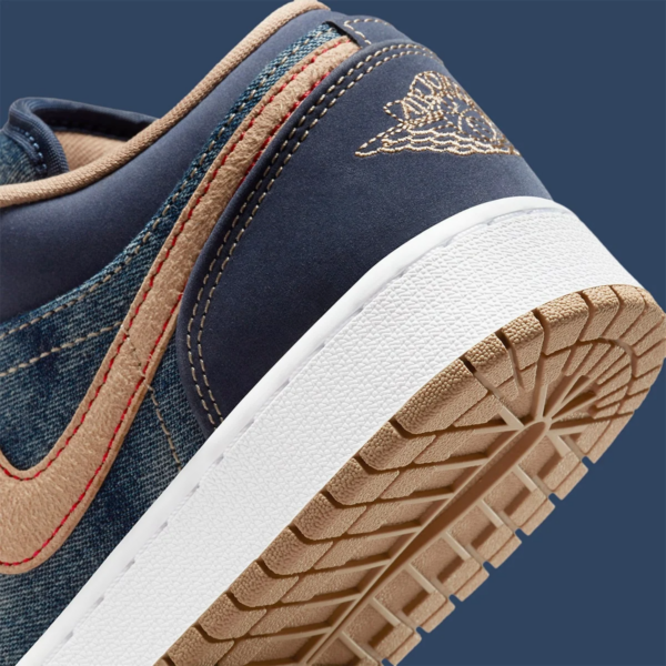 Giày Nike Air Jordan 1 Low SE GS 'Denim' DM4692-400 - Ảnh 4