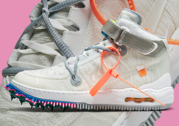 Giày Nike Off-White x Air Force 1 Mid 'White' DO6290-100 - Ảnh 6