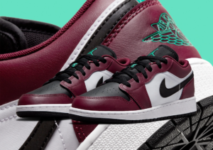 Alternative view of Giày Nike Air Jordan 1 Low SE GS 'Dark Beetroot' DM0589-635
