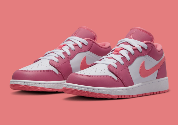 Giay Nike AirJordan 1 Low GS 'Desert Berry' 553560-616
