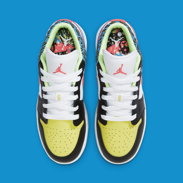 Giày Nike Air Jordan 1 Low GS 'Funky Patterns' DH5927-006 - Ảnh 3