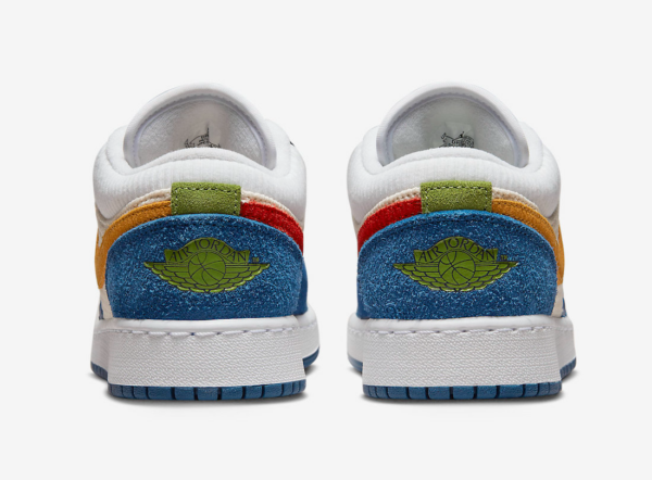 Giày Nike Air Jordan 1 GS Low SE 'Blue Chutney White' DR6960-400 - Ảnh 6