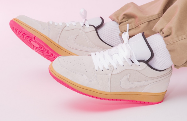 Giày Nike Air Jordan 1 Low 'White Gym Yellow' 553558-119 - Ảnh 5