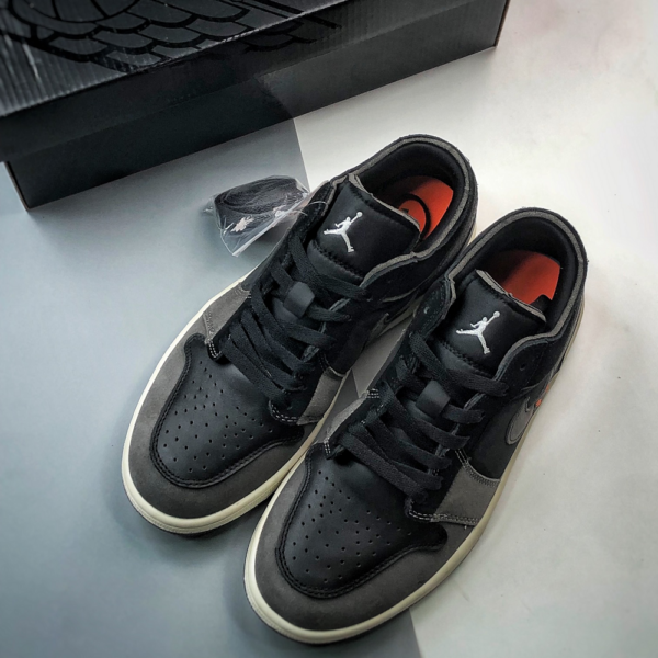 Giày Nike Air Jordan 1 Low Craft Inside Out 'Black' DN1635-001 - Ảnh 9