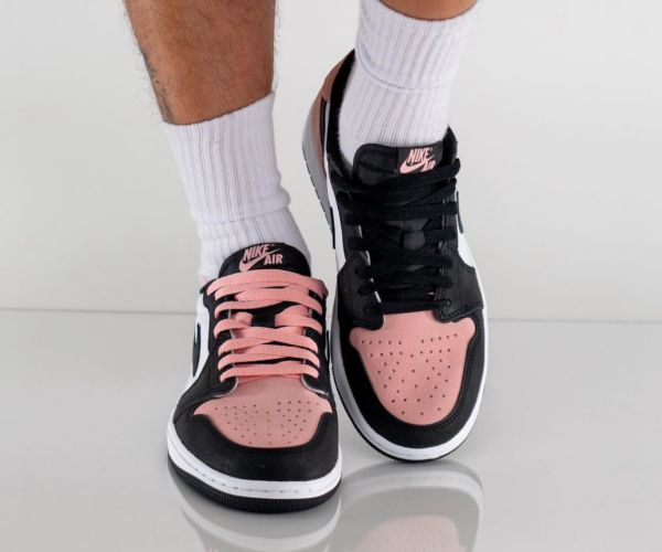 Giày Nike Air Jordan 1 Low OG GS 'Bleached Coral' CZ0858-061 - Ảnh 4