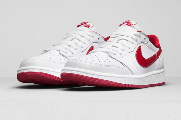 Giày Nike Air Jordan 1 Retro Low BG 'White Varsity Red' 709999-101 - Ảnh 4