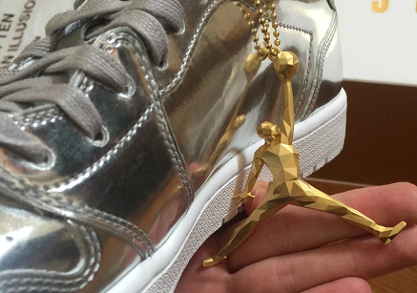 Giày Nike Air Jordan 1 Retro Low OG Pinnacle 'Metallic Silver' 852549-003 - Ảnh 6