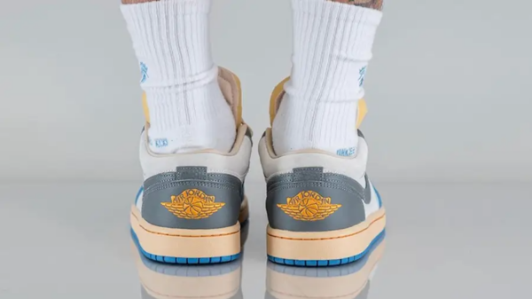 Giày Nike Air Jordan 1 Low 'Vintage UNC Grey' DZ5376-469 - Ảnh 6