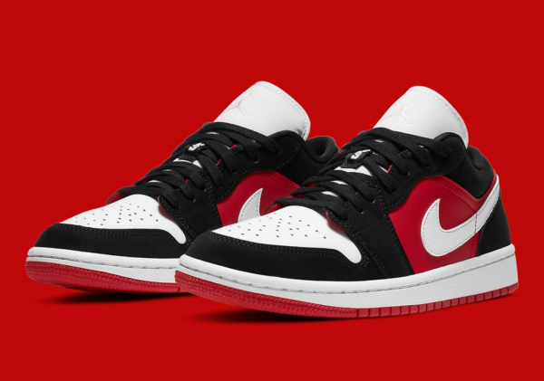 Giày Nike Wmns Air Jordan 1 Low 'Gym Red Black' DC0774-016 - Ảnh 10