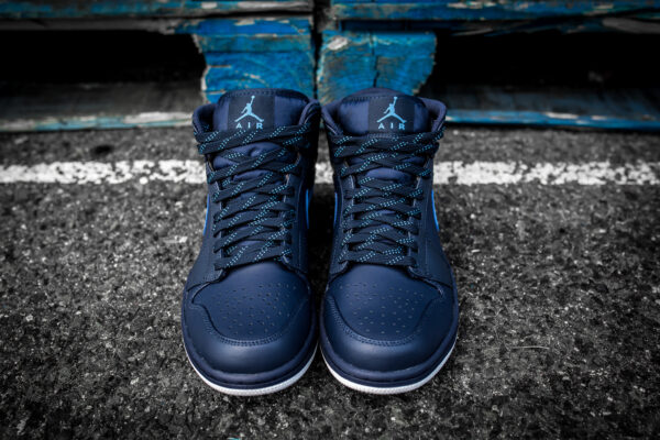 Giày Nike Air Jordan 1 Mid 'Obsidian University' 554724-405 - Ảnh 5