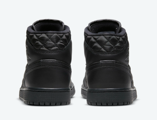 Giày Nike Wmns Air Jordan 1 Mid SE 'Black Quilted' DB6078-001 - Ảnh 6