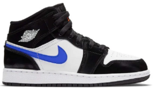 Giày Nike Air Jordan 1 Mid 'Black Racer Blue White' (GS) 554725-084