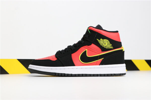 Giày Nike Air Jordan 1 Mid 'Hot Punch Volt' BQ6472-006 - Ảnh 7