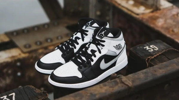Giày Nike Air Jordan 1 Mid 'White Shadow' 554724-073 - Ảnh 9