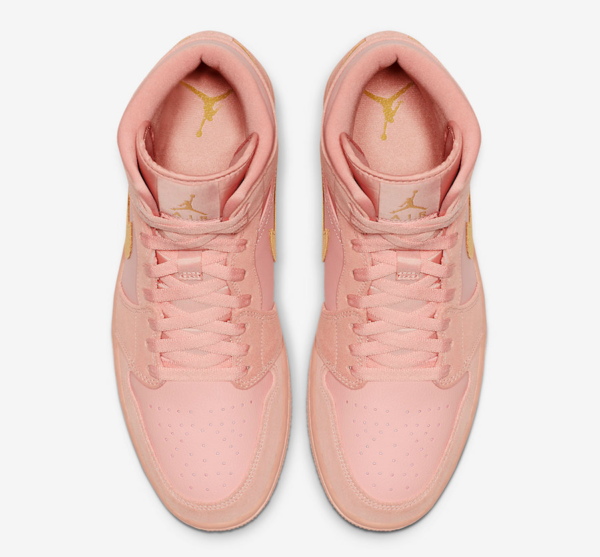 Giày Nike Air Jordan 1 Mid 'Coral Gold' 852542-600 - Ảnh 5