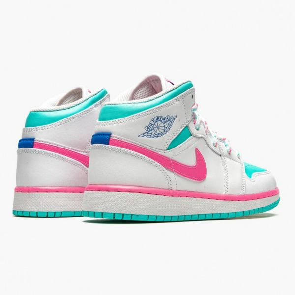 Giày Nike Air Jordan 1 Mid GS 'Digital Pink' 555112-102 - Ảnh 8