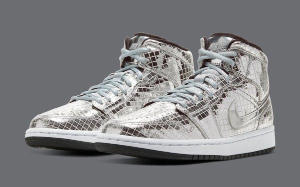 Giày Nike Wmns Air Jordan 1 Mid 'Disco Ball' CU9304-001 - Ảnh 7