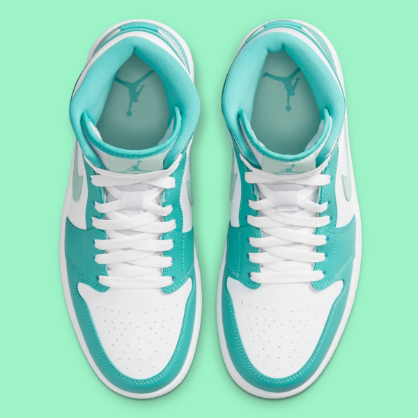 Giày Nike Air Jordan 1 Mid 'Washed Teal Mint Foam' DV2229-300 - Ảnh 7