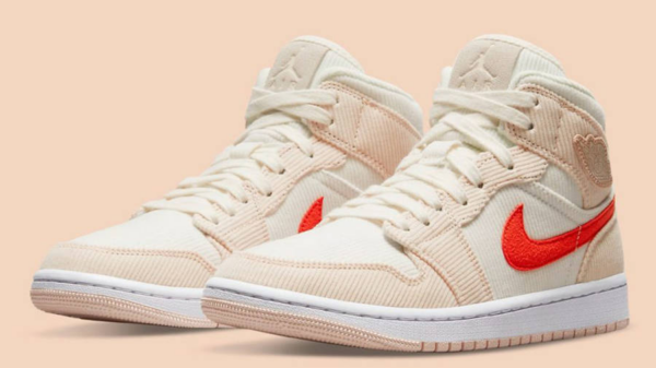 Giày Nike Air Jordan 1 Mid SE 'Corduroy' DA8009-108 - Ảnh 6