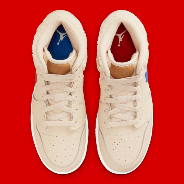Giày Nike Air Jordan 1 Mid Utility GS 'Fleece' DO2207-264 - Ảnh 4