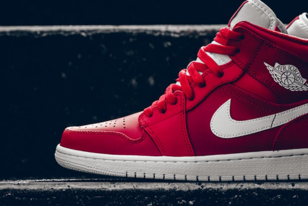 Giày Nike Air Jordan 1 Retro Mid 'Gym Red 2.0' 554724-600 - Ảnh 6